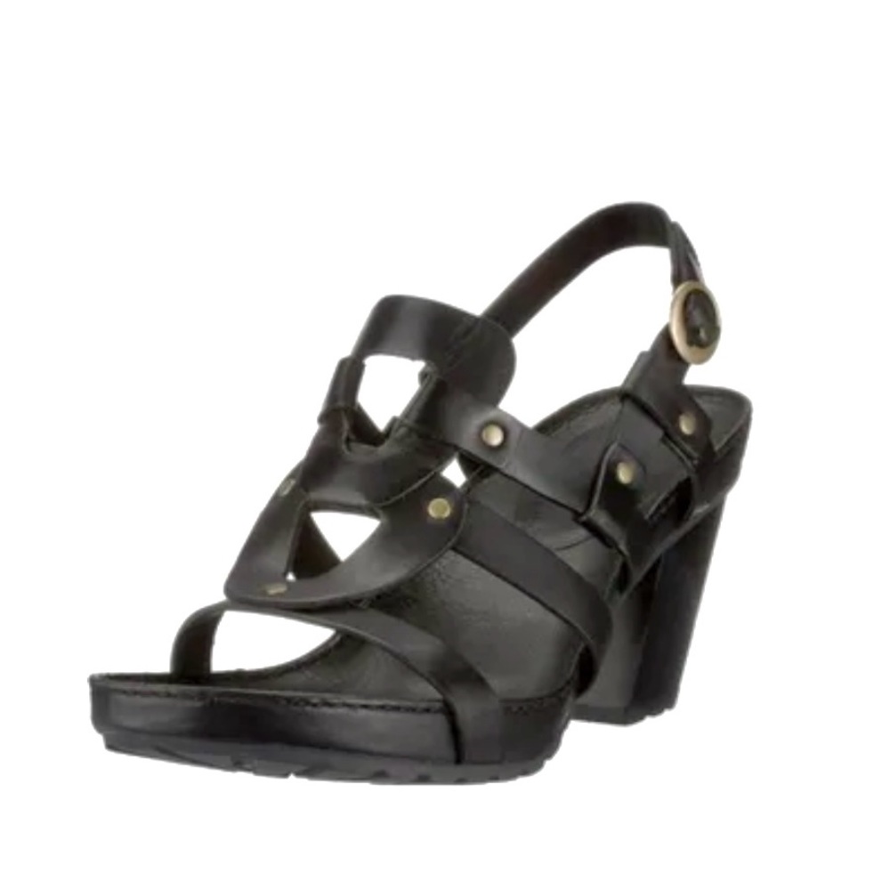 Timberland Black Strappy Sandals